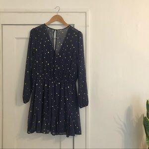 Altr’d State Blue and Gold Star Dress